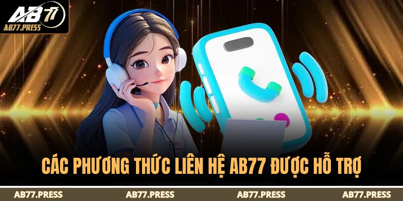 Các phương thức liên hệ AB77 được hỗ trợ